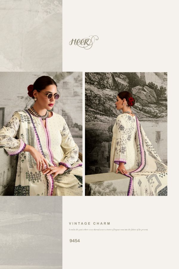 Kimora Fashion Heer Ishqa Muslin Printed Suits 9454