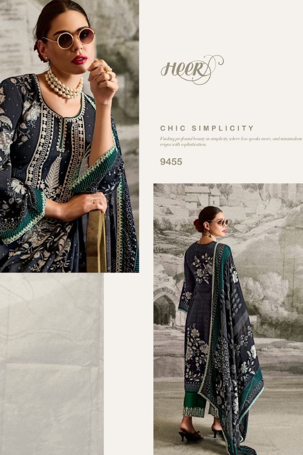 Kimora Fashion Heer Ishqa Muslin Printed Suits 9455