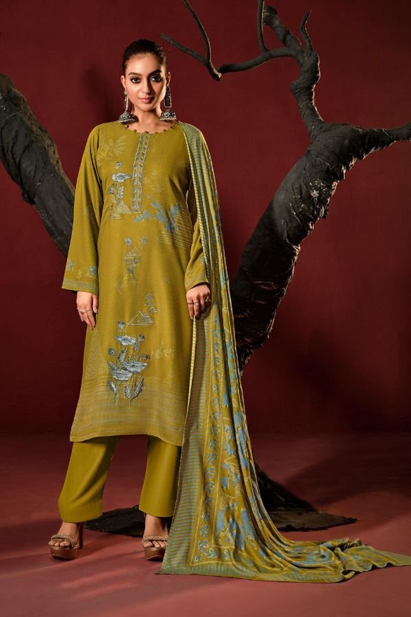 Mumtaz Arts Khusrang Pashmina ladies Salwar Suit 1403