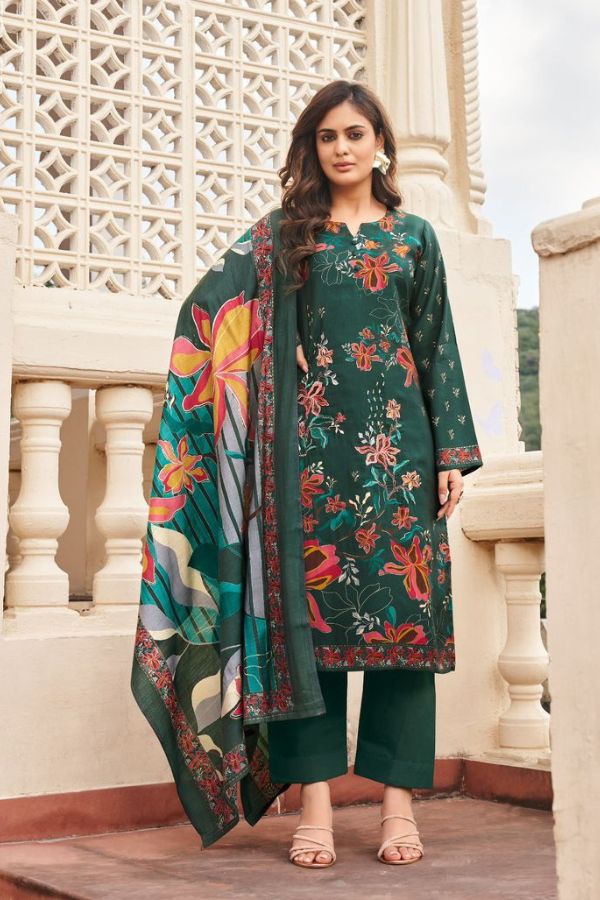 Mumtaz Arts Mannat Muslin Unstitched Salwar Suits 4104