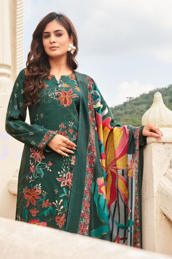 Mumtaz Arts Mannat Muslin Unstitched Salwar Suits 4104