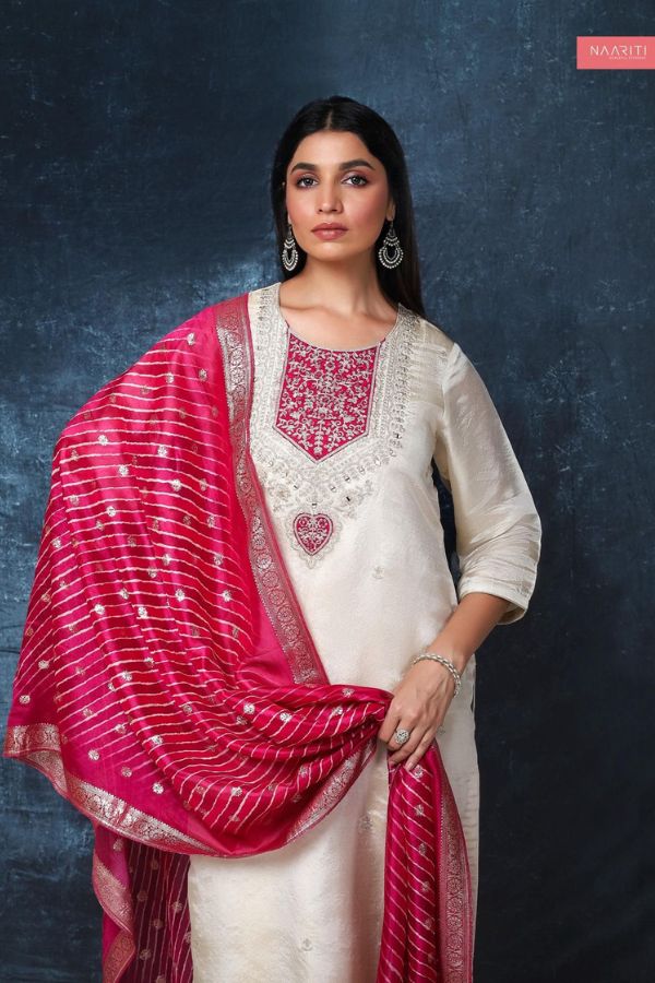 Naariti Kanva Tissue Silk Unstitched Suits AGOG-01