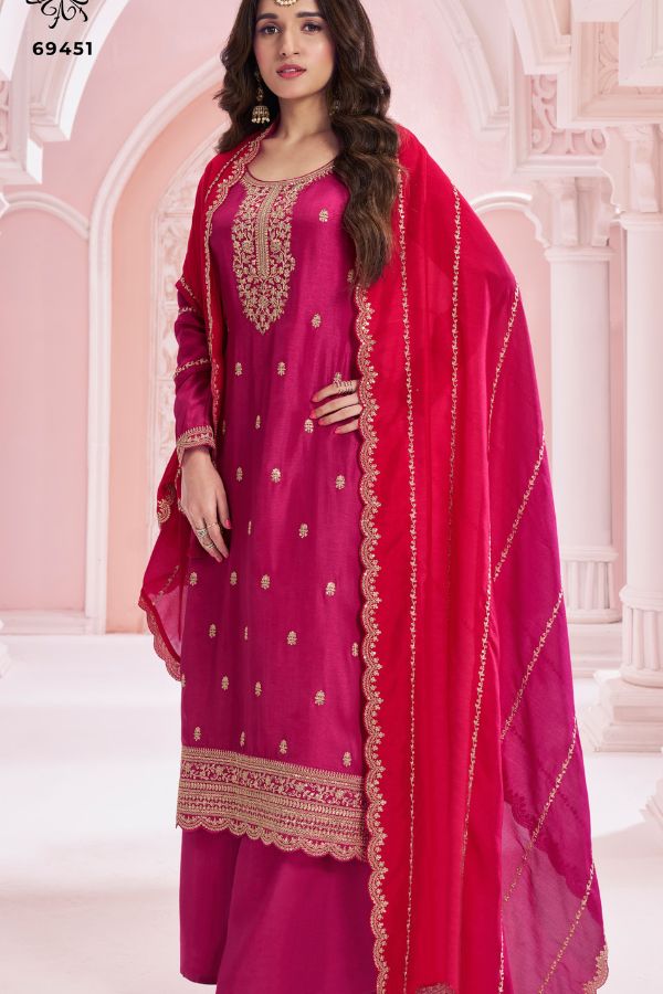 Vinay Fashion Suhhag Silk Georgete Salwar Suit 69451