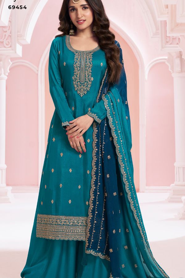 Vinay Fashion Suhhag Silk Georgete Salwar Suit 69454