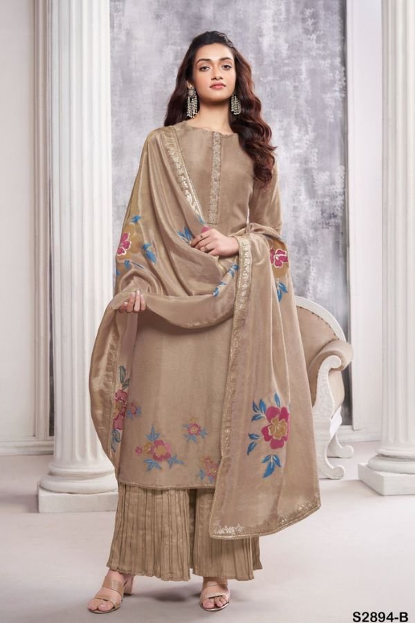 Ganga Fashions Zanisha S2894 Silk Summer Suit S2894-B