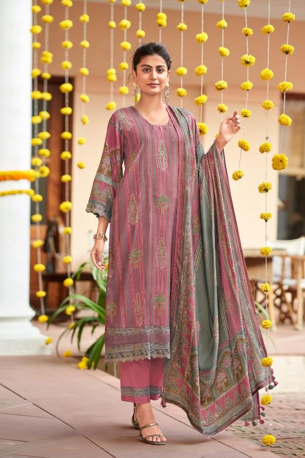 Jay Vijay Prints Jashn Pashmina Ladies Suit 9602