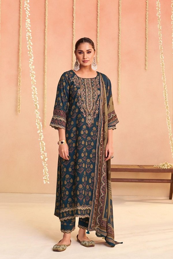 Jay Vijay Prints Manjari Pashmina Ladies Suit 9504 - Copy