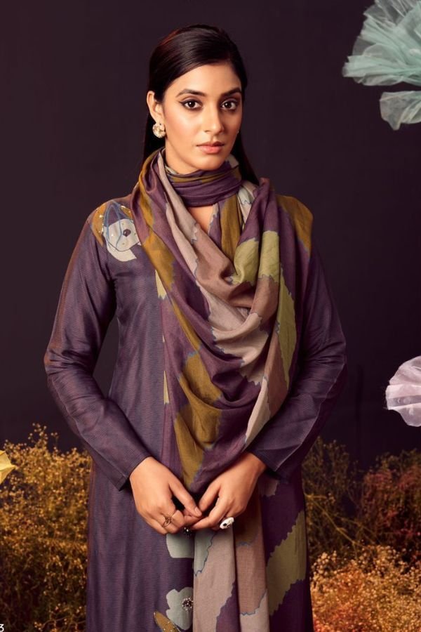 Kesar Karachi Lamhe Pashmina Winter Suits 5203