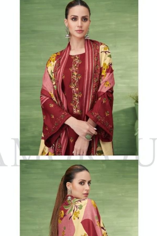 Kesar Karachi Shahin Pashmina Winter Suits 56003