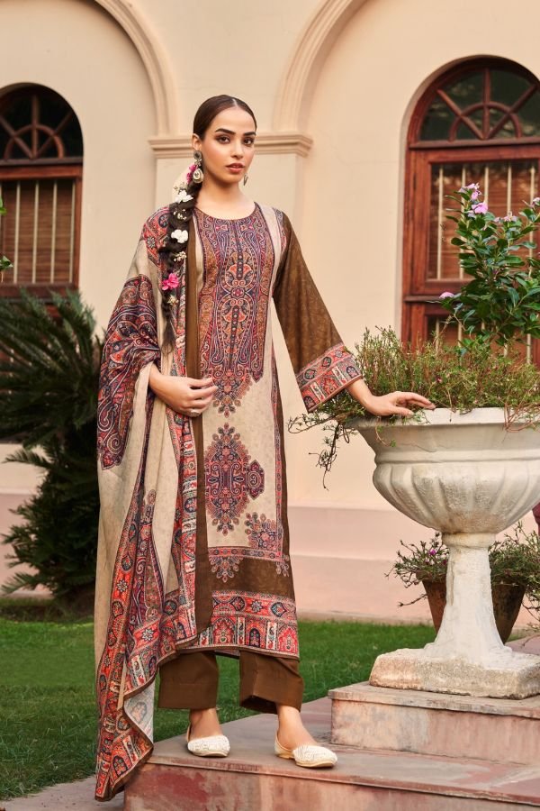 Mumtaz Arts Shiringar Pashmina ladies Salwar Suit 8905