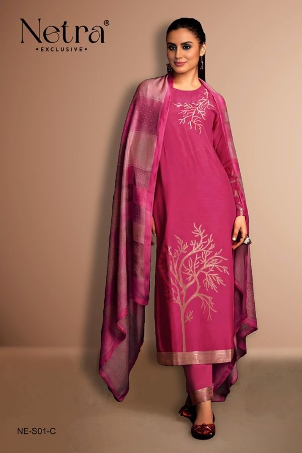 Netra Exclusive Aarna Vol 1 Muslin Salwar Suits NE-501-C