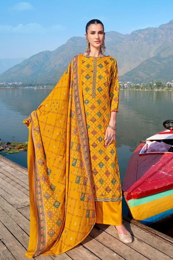 Alok Suits Tyohaar 4 Pashmina Ladies Salwar Suits H 1673-006