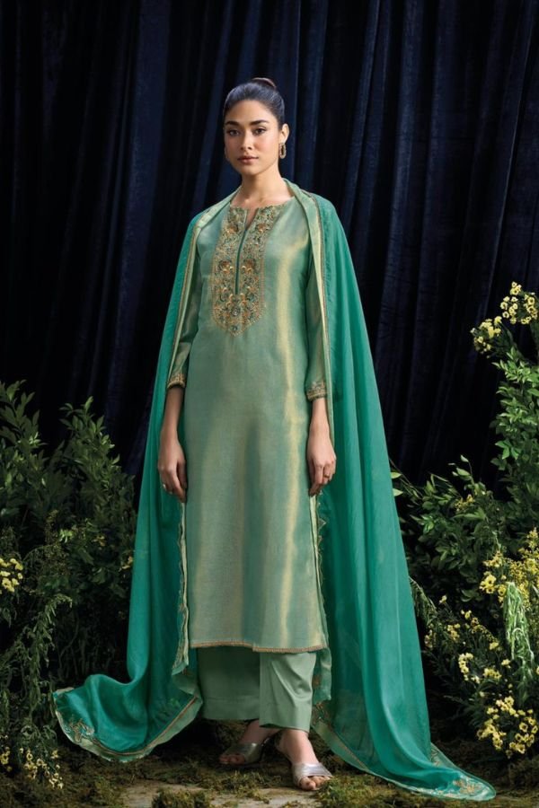 Ganga Fashions Thida S2996 Silk Summer Suit S2996-A