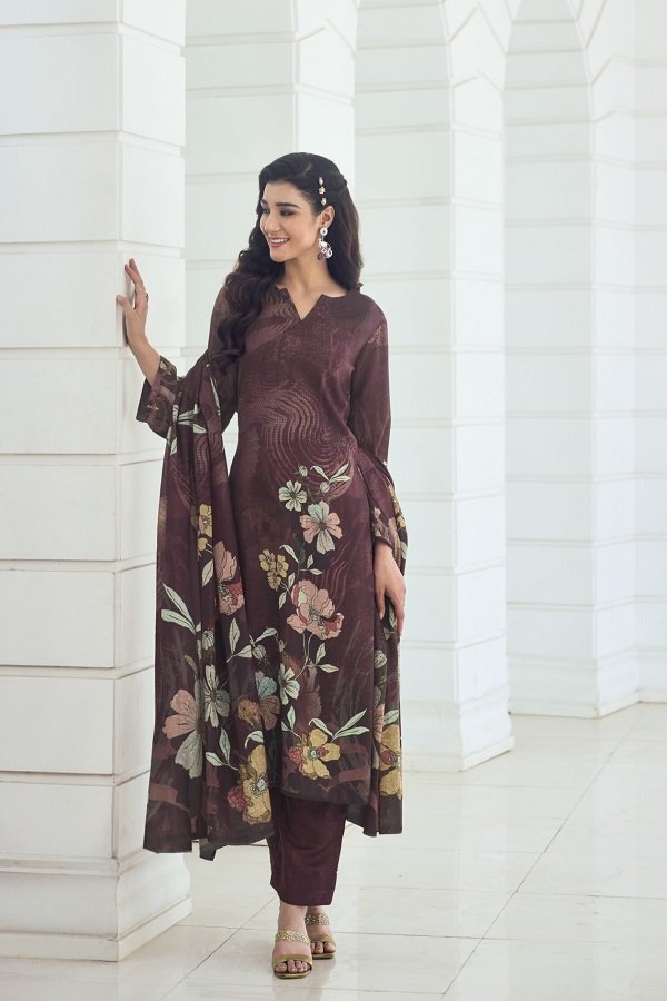 Glossy Simar Armani Pashmina Salwar Suits 2258-A