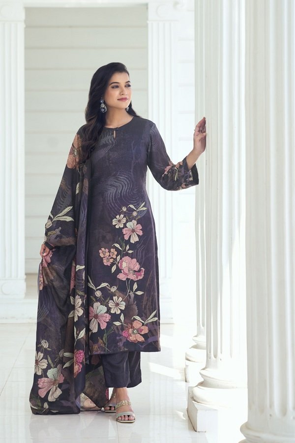 Glossy Simar Armani Pashmina Salwar Suits 2258-B - Copy