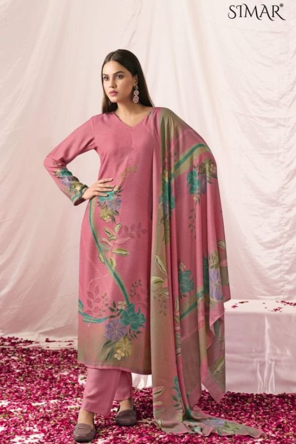 Glossy Simar Rivka Pashmina Salwar Suits 2254-A