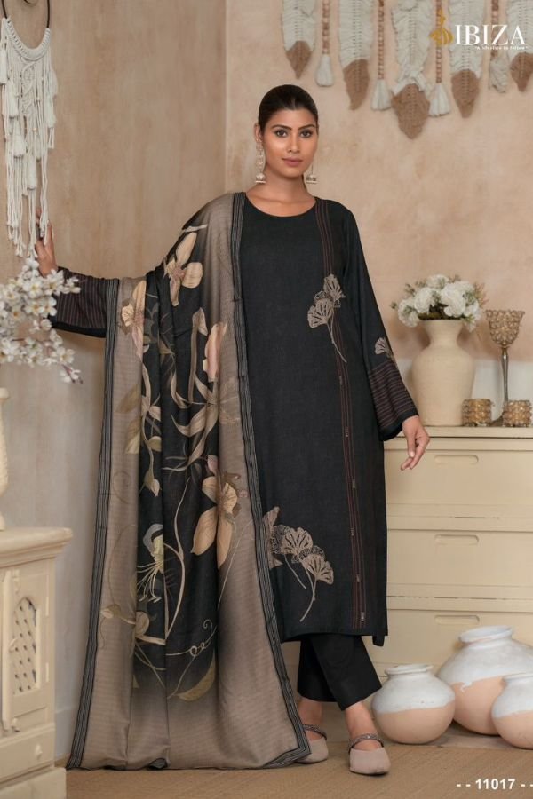 Ibiza Lifestyle Maysa Pashmina Winter Ladies Suit 11017