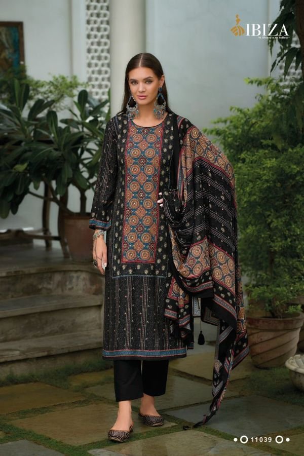 Ibiza Lifestyle Pashtush Pashmina Winter Ladies Suit 11039