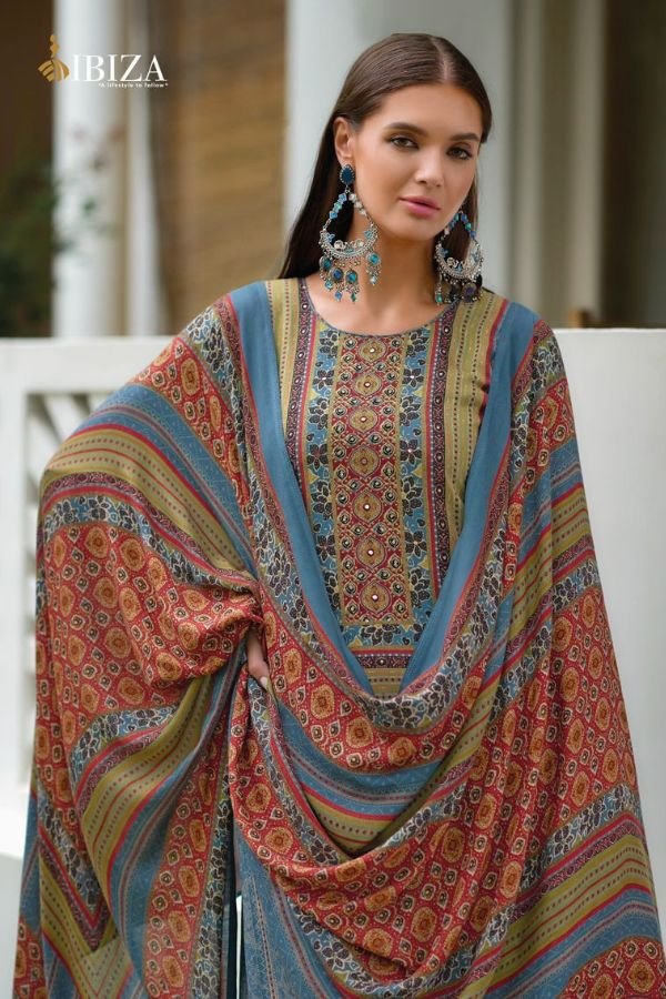 Ibiza Lifestyle Pashtush Pashmina Winter Ladies Suits 11037