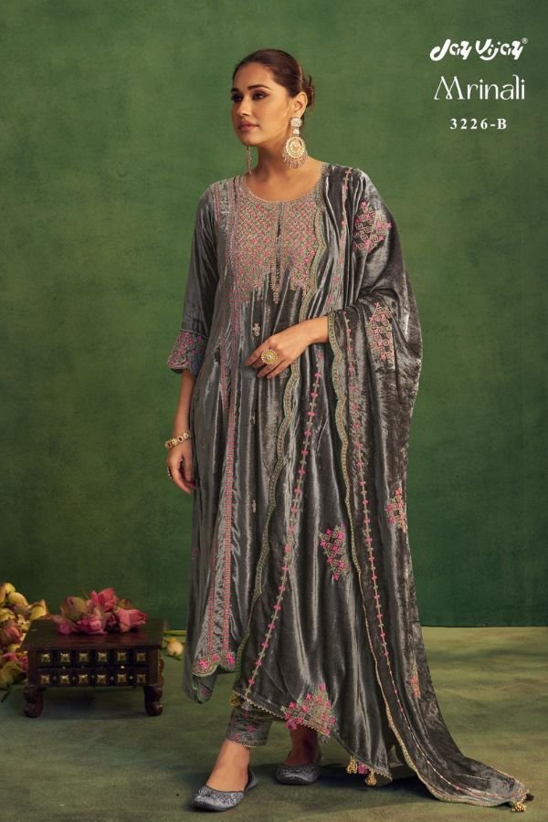 Jay Vijay Prints Mirnali Muslin Ladies Suit 3226-B