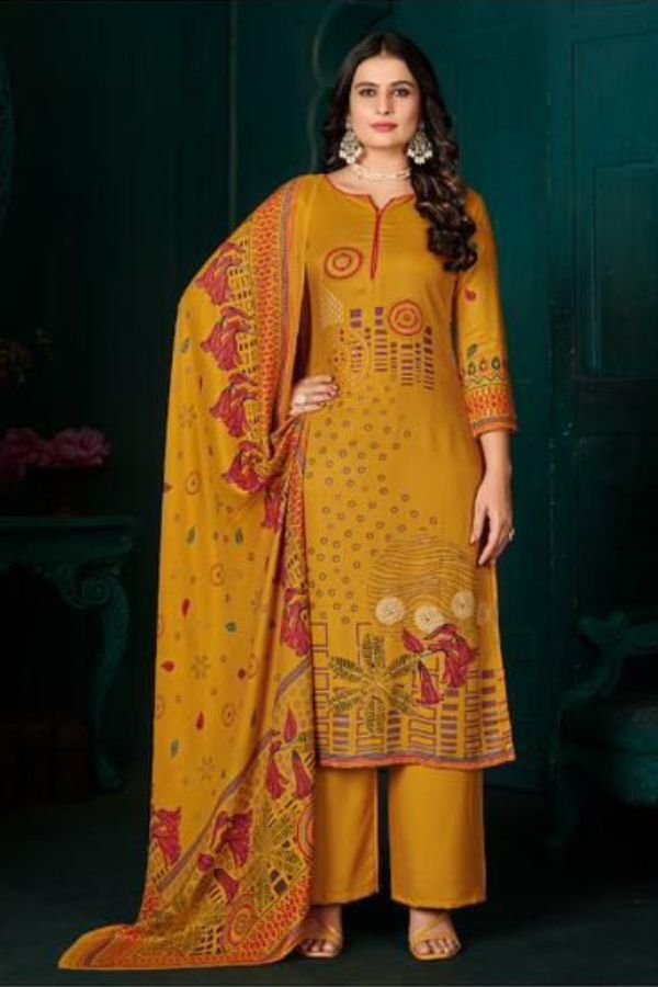 Kesar Karachi Mannat Pashmina Winter Suit 501-A