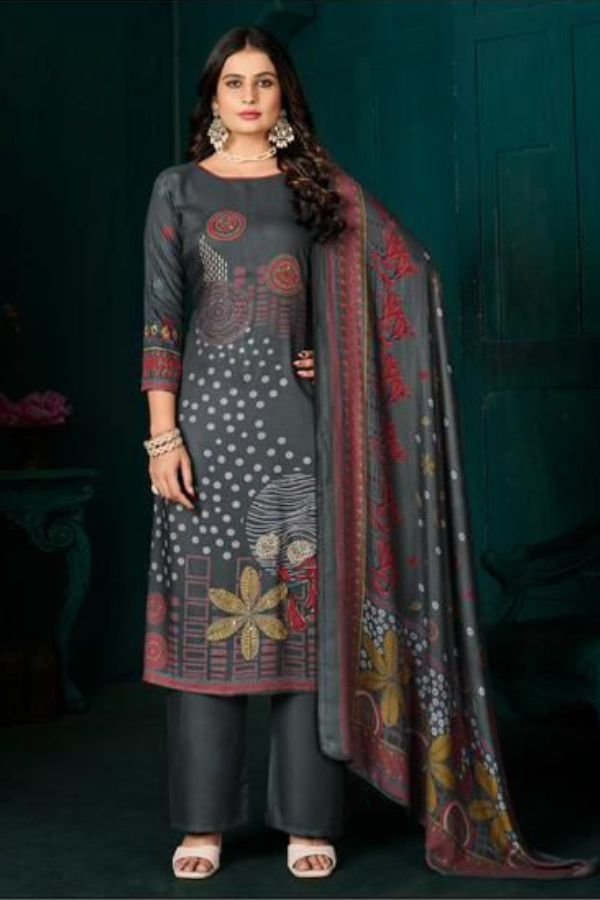 Kesar Karachi Mannat Pashmina Winter Suit 501-B