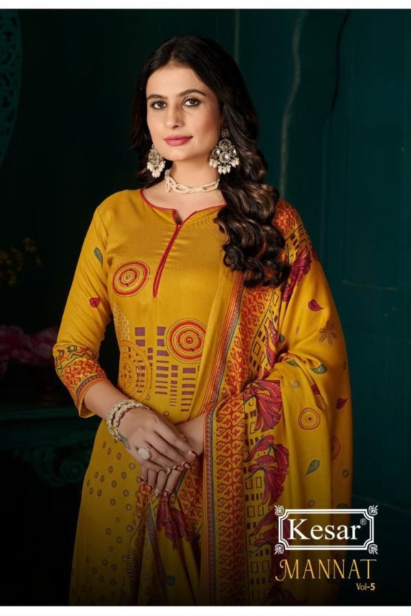 Kesar Karachi Mannat Pashmina Winter Suits 501-A