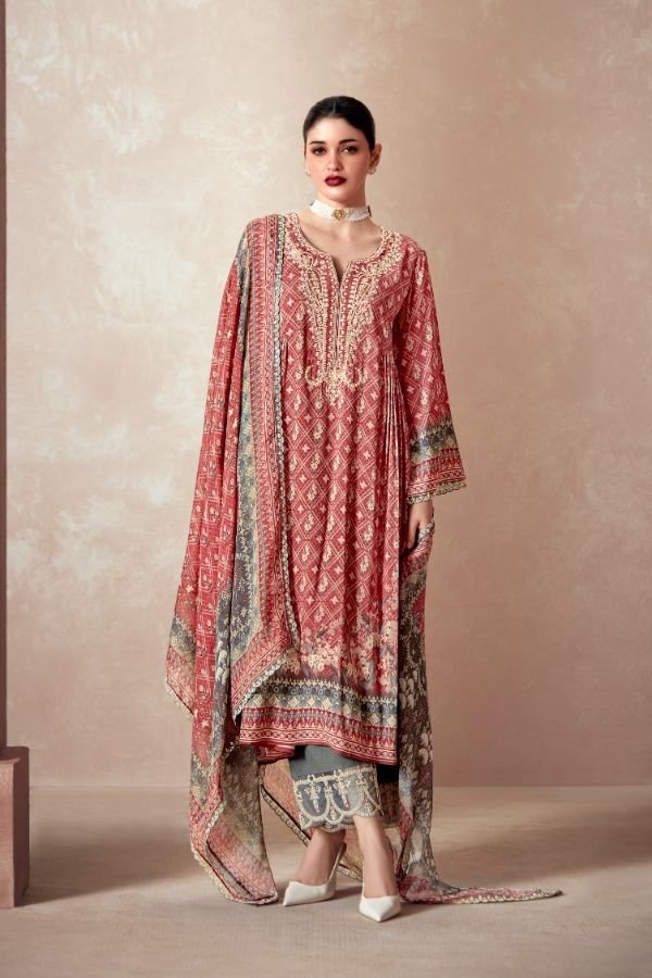 Kimora Fashion Elaheh Pashmina Salwar Suit 9512