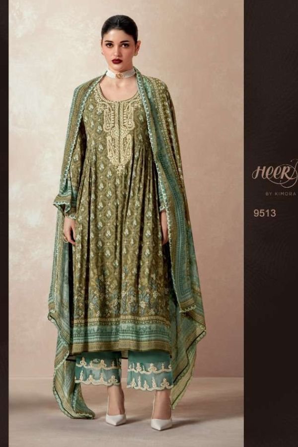 Kimora Fashion Elaheh Pashmina Salwar Suit 9513