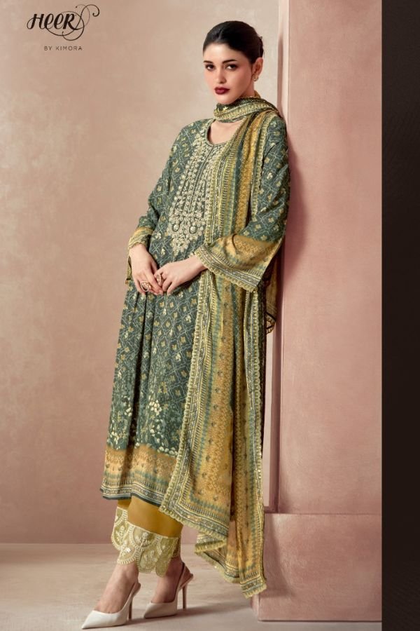 Kimora Fashion Elaheh Pashmina Salwar Suit 9515