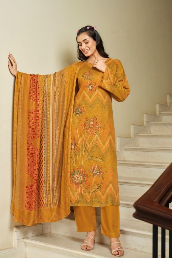 Mumtaz Arts Jharokha Pashmina Salwar Suit 8402