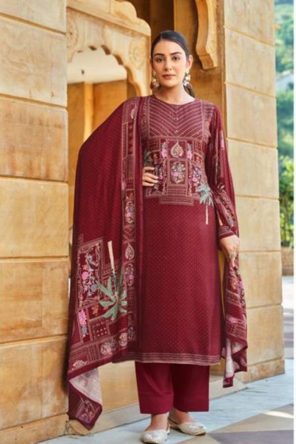 Rupali Fashion Naqsh Pashmina Ladies Suit 5223