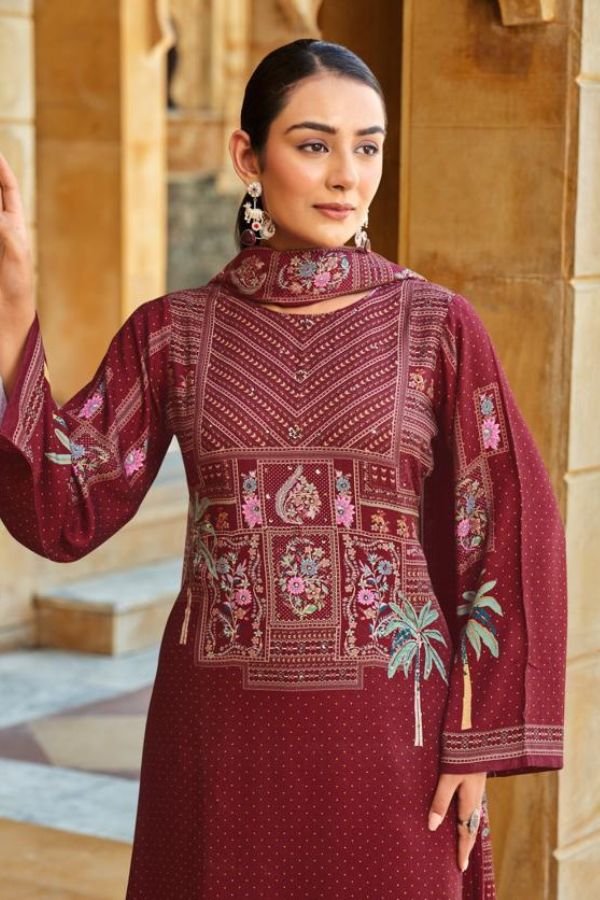 Rupali Fashion Naqsh Pashmina Ladies Suits 5223