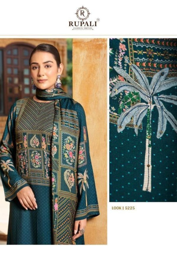 Rupali Fashion Naqsh Pashmina Ladies Suits 5225