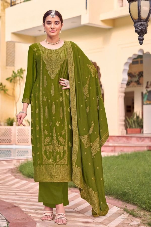 Alok Suits Munj Pashmina Ladies Salwar Suit H 1624-002