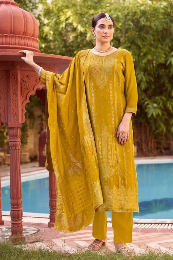 Alok Suits Munj Pashmina Ladies Salwar Suit H 1624-003