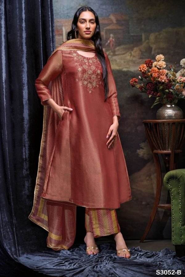 Ganga Fashions Amayra S3052 Unstitched Salwar Suit S3052-B