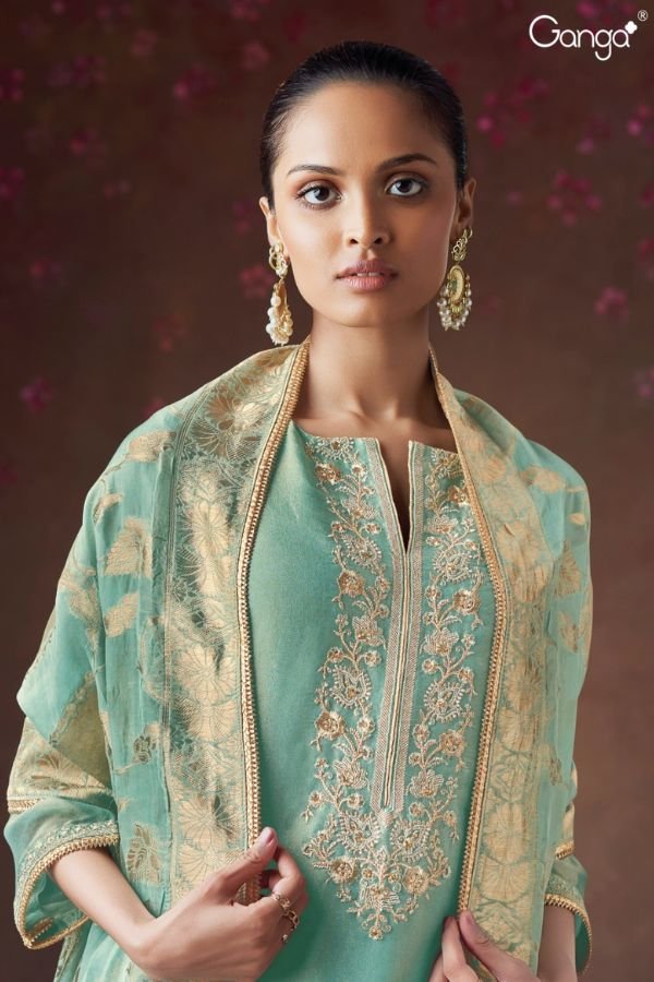 Ganga Fashions Anoushka S2825 Silk Suits S2825-B