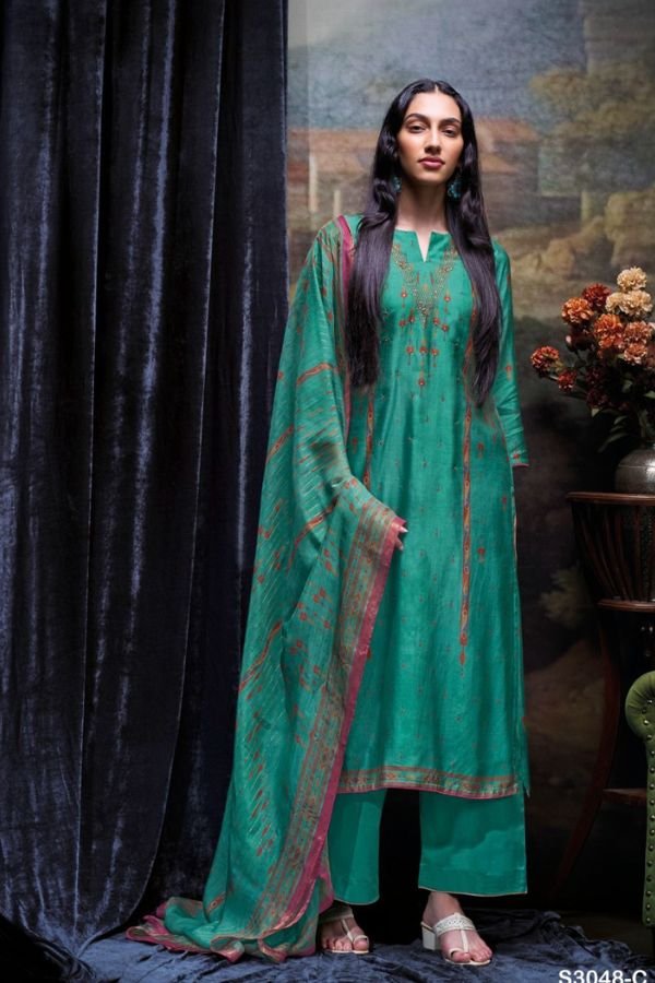 Ganga Fashions Antonia S3048 Silk Salwar Suit S3048-C