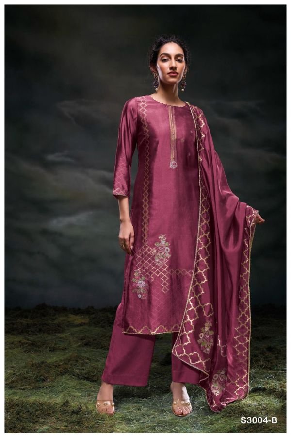 Ganga Fashions Arunny S3004 Silk Ladies Salwar Suits S3004-B