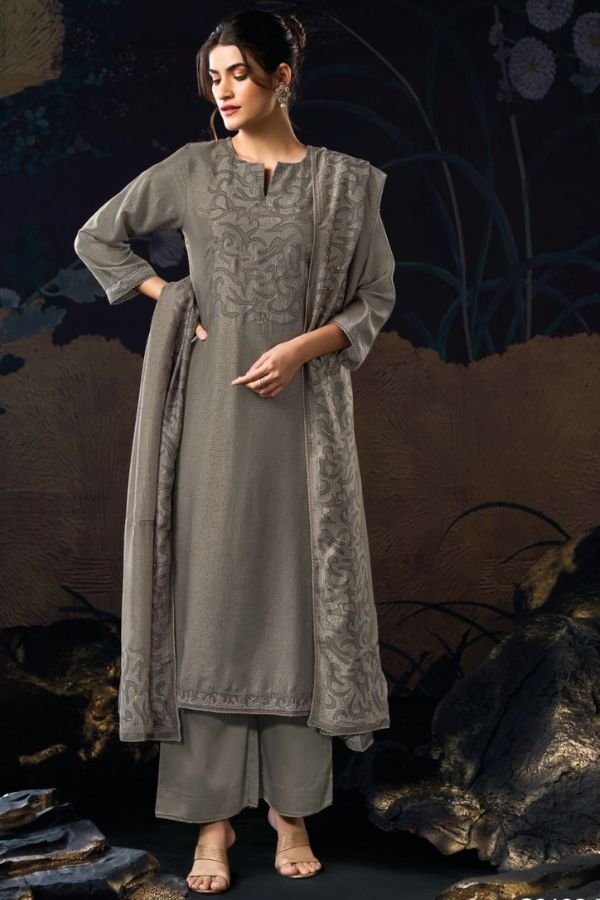 Ganga Fashions Calyn S3132 Silk Ladies Suit S3132-D