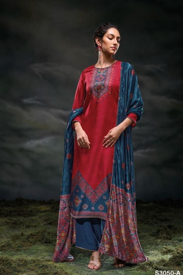 Ganga Fashions Daleka S3050 Pashmina Salwar Suit S3050-A