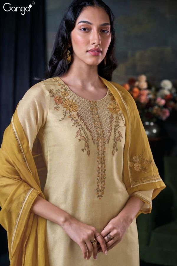 Ganga Fashions Judita S3033 Bemberg Silk Suits S3033-A