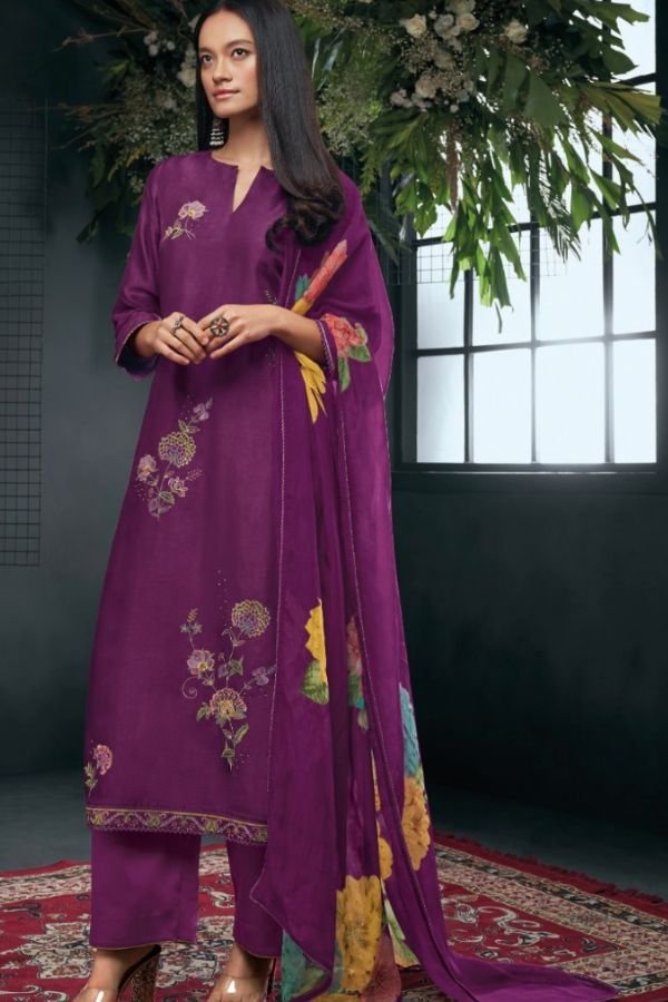 Ganga Fashions Owden Silk Salwar Suit C1594