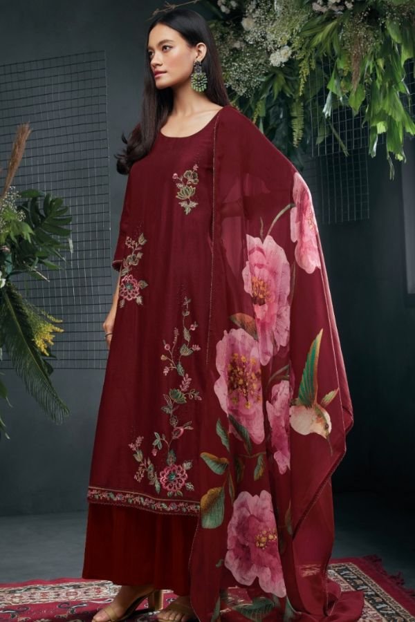 Ganga Fashions Owden Silk Salwar Suit C1595