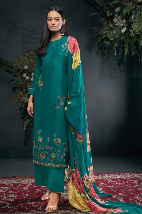 Ganga Fashions Owden Silk Salwar Suit C1596