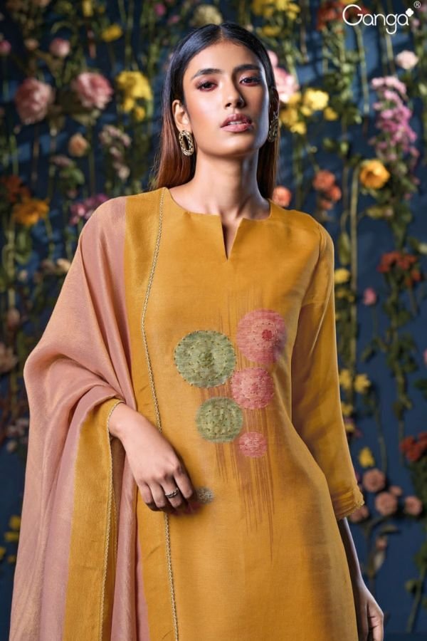 Ganga Fashions Ritika S3072 Silk Suits S3072-B