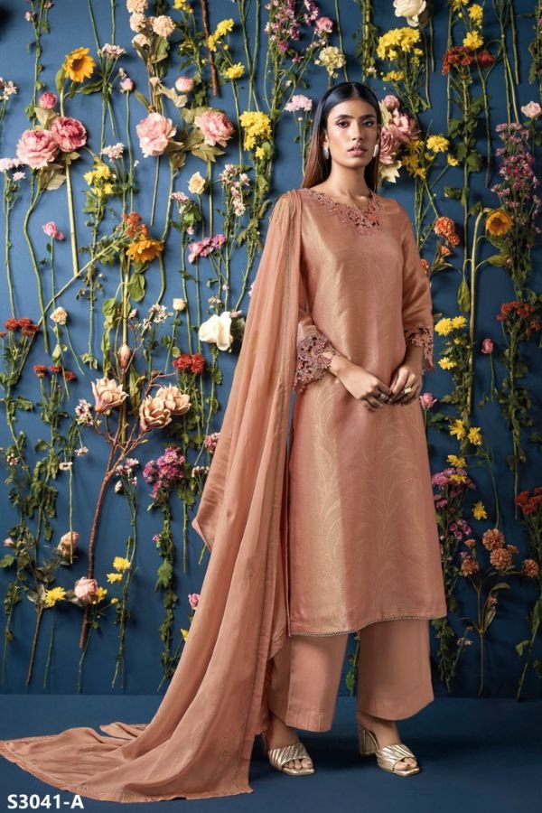 Ganga Fashions Vatika S3041 Silk Suit S3041-A