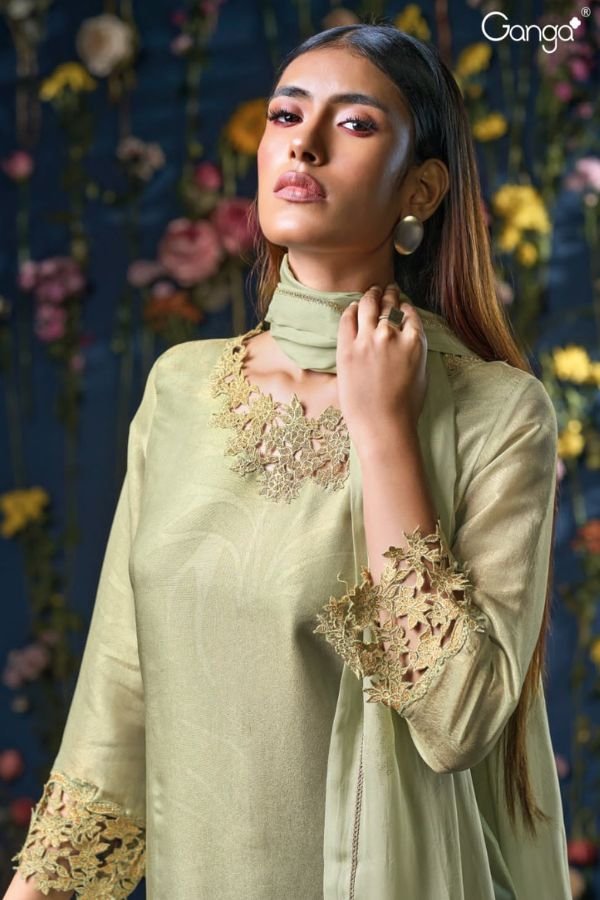 Ganga Fashions Vatika S3041 Silk Suit S3041-B