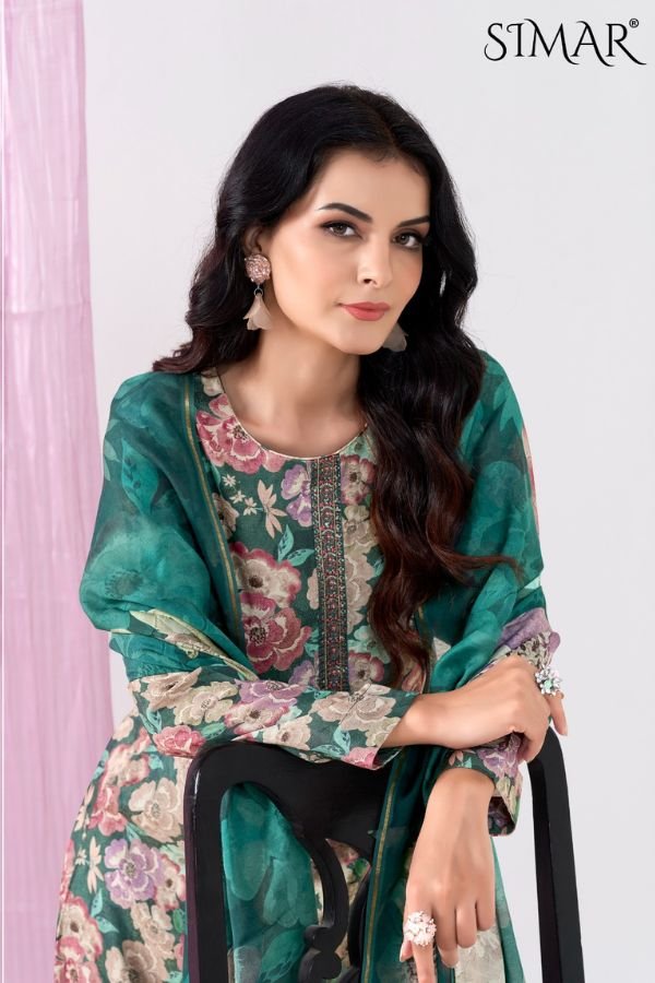 Glossy Simar Harmony Vol 2 Pure Lea Silk Suits 1318